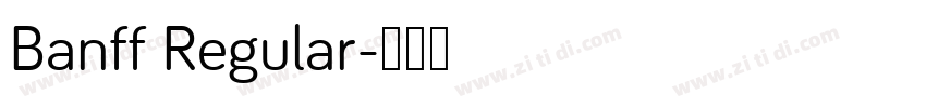 Banff Regular字体转换